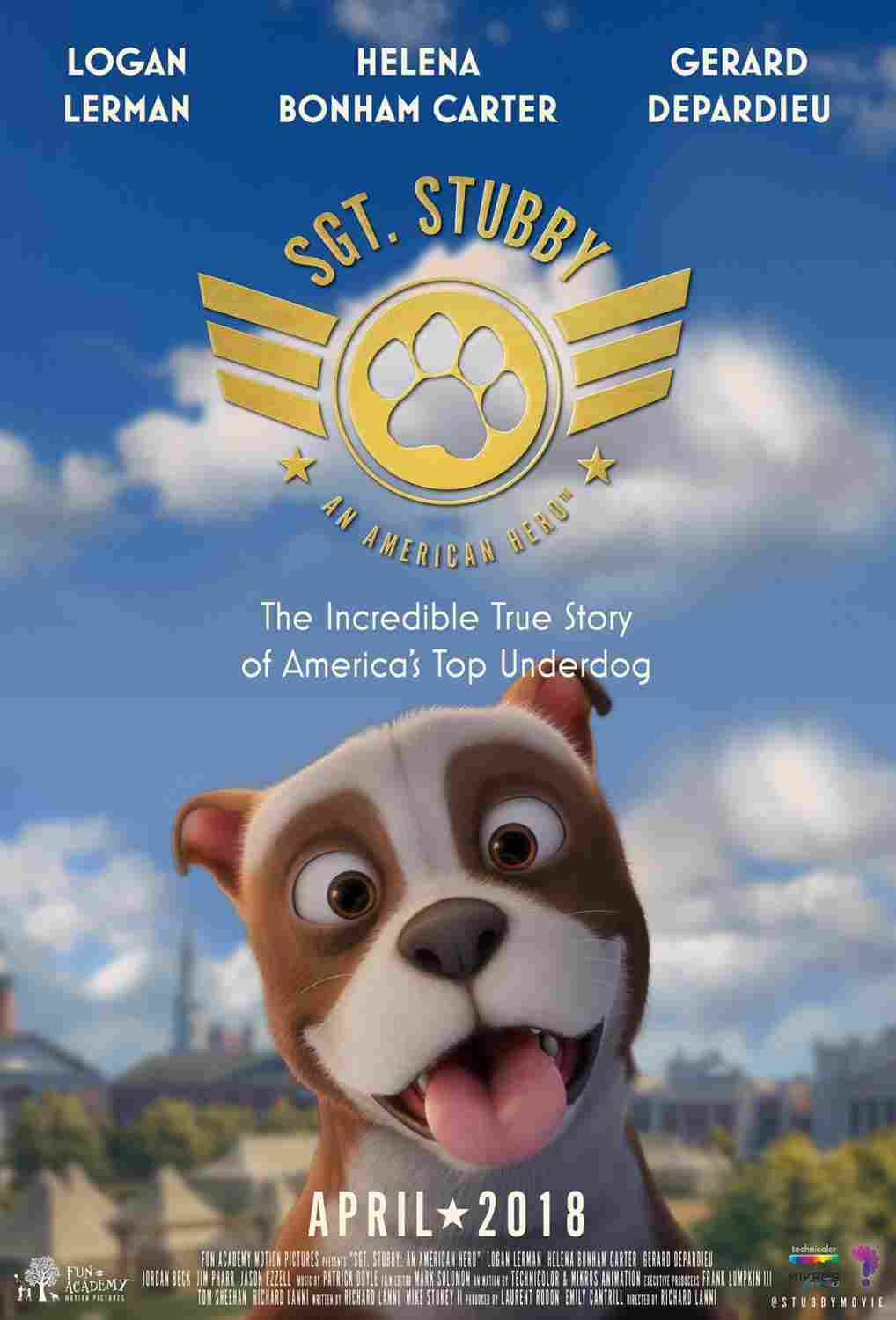 دانلود صوت دوبله فیلم Sgt. Stubby: An American Hero 2018