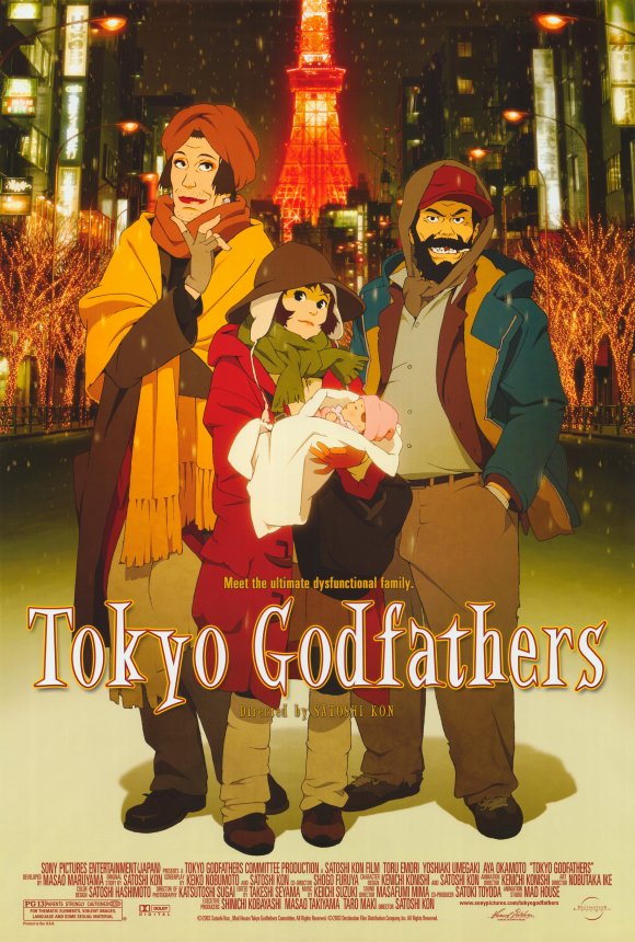 دانلود صوت دوبله انیمه Tokyo Godfathers